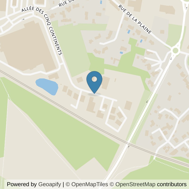Map: location of l'Orange Bleue Vertou in Vertou
