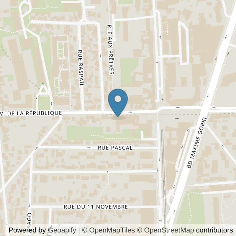 Map: location of l'Orange Bleue villejuif in Villejuif