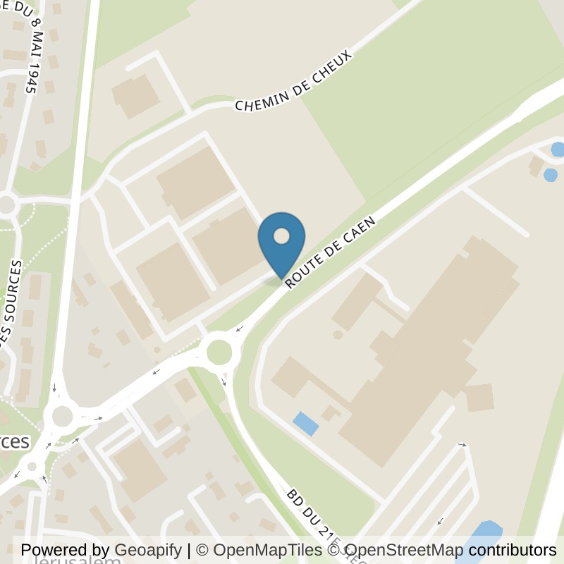 Map: location of l'Orange Bleue 14310 Villers-Bocage in 14310 Villers-Bocage