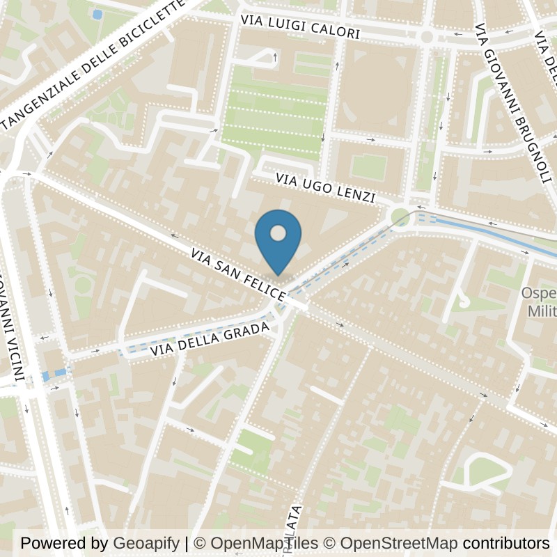 Map: location of Orange Palestre Bologna San Felice in Bologna