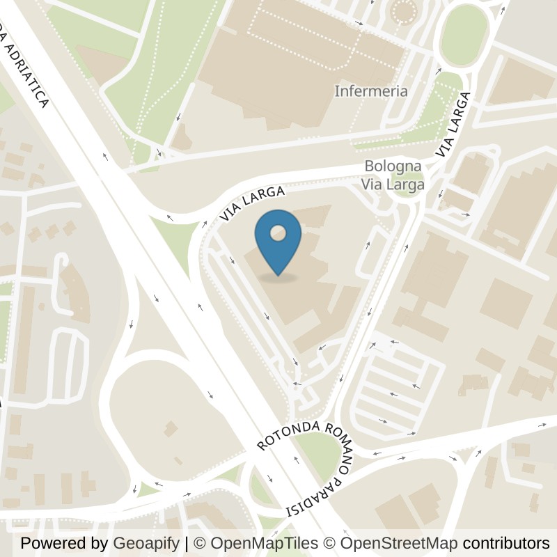 Map: location of Orange Palestre Bologna Tower in Bologna