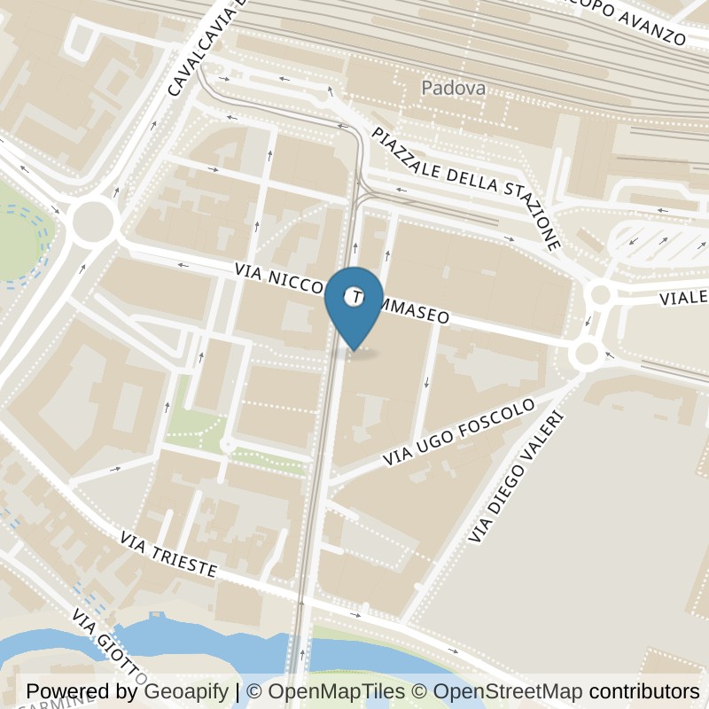 Map: location of Orange Palestre Padova in Padova