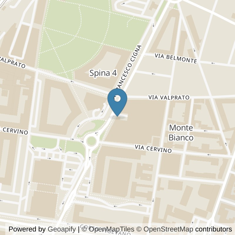 Map: location of Orange Palestre Torino Cigna in Torino