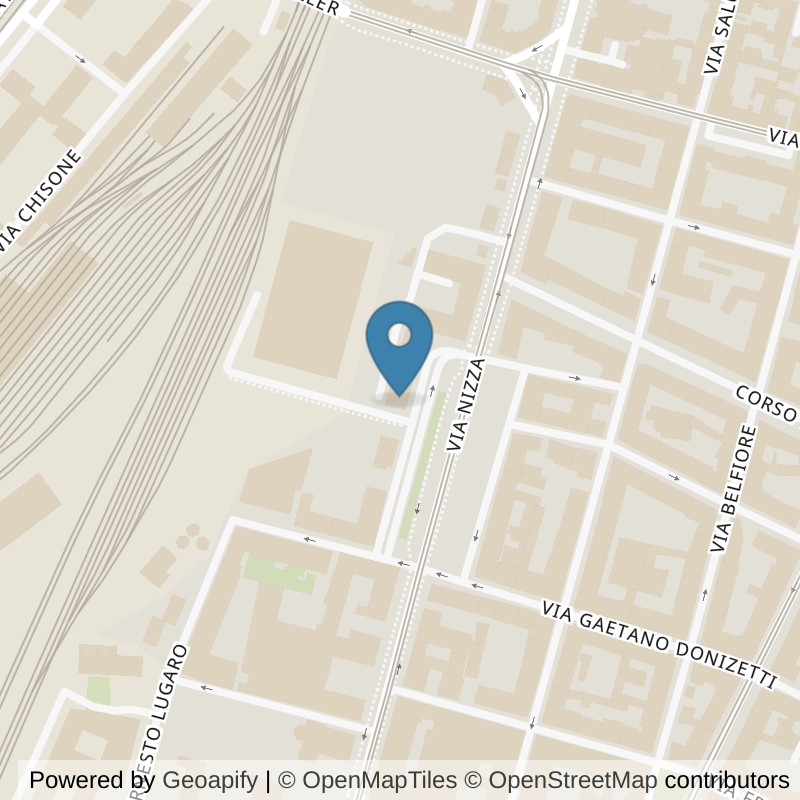 Map: location of Orange Palestre Torino Nizza in Torino