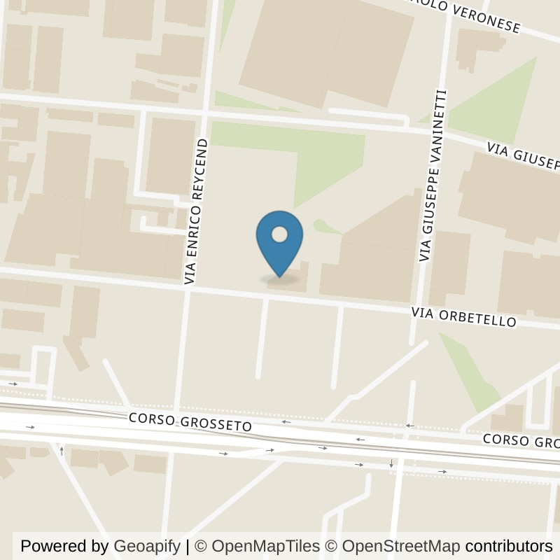 Map: location of Orange Palestre Torino Orbetello in Torino