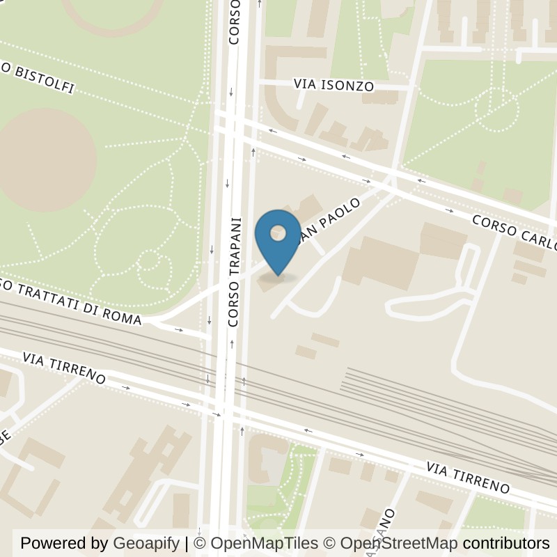 Map: location of Orange Palestre Torino Rosselli in Torino