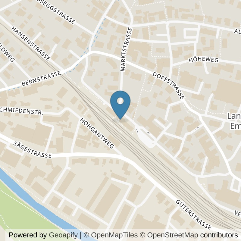 Map: location of Osiris - Temple of Fitness in Langnau im Emmental
