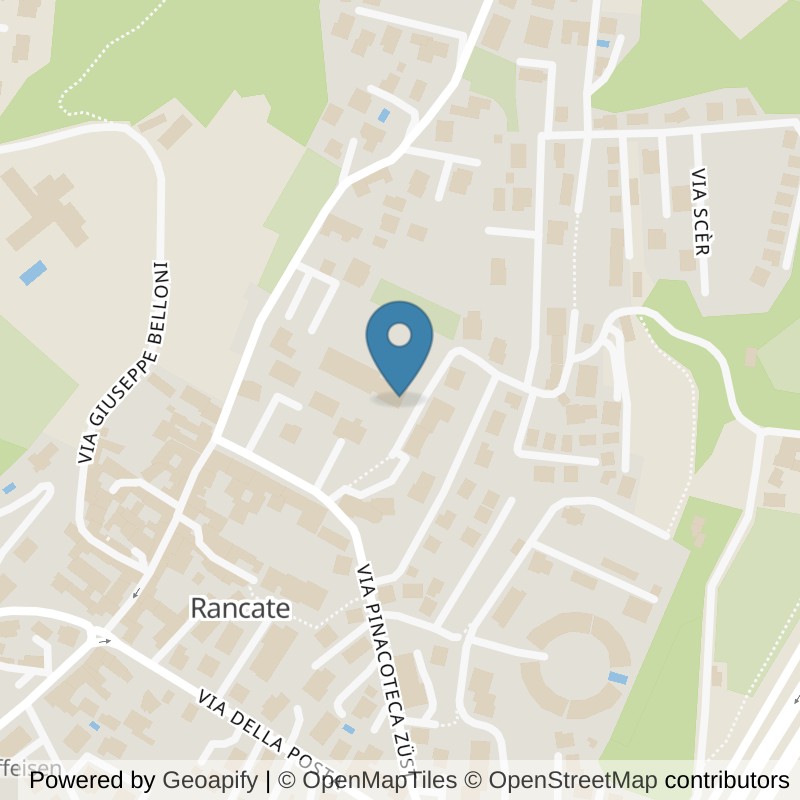 Map: location of Palestra centro scolastico Rancate in Rancate