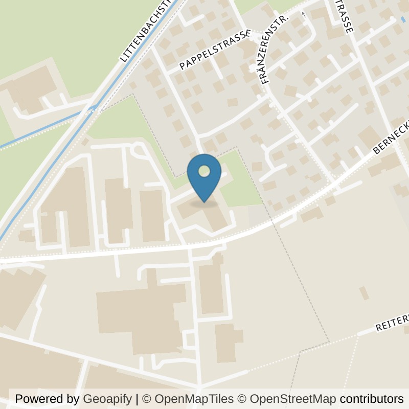 Map: location of ParetoGym Berneck - Fitnessstudio in Berneck