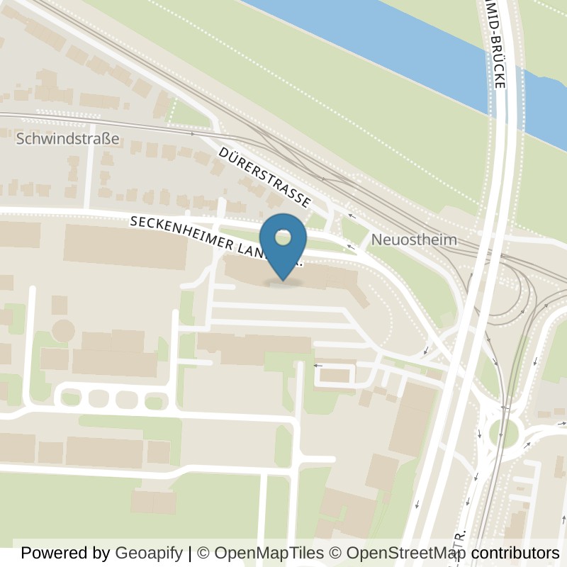 Map: location of pfitzenmeier-fitnessstudio-pfitzenmeier-premium-resort-mannheim-city-airport in Mannheim