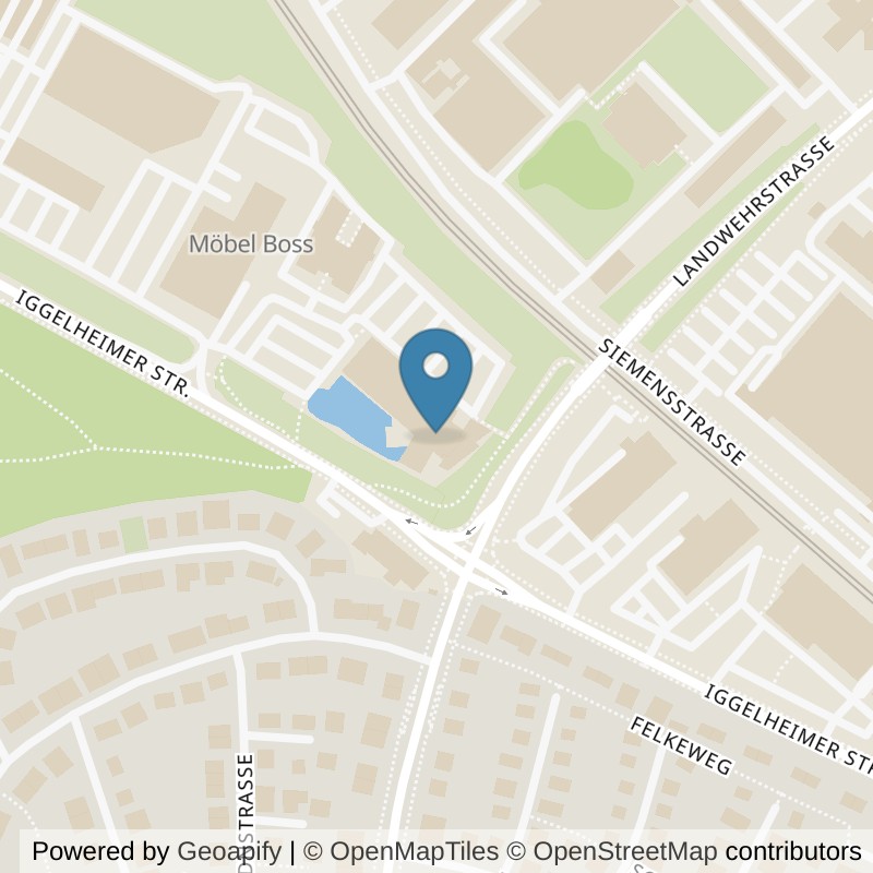 Map: location of Fitnessstudio Pfitzenmeier Premium Resort Speyer in Speyer