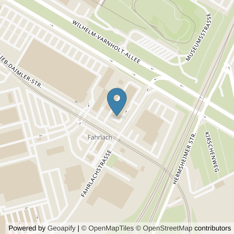 Map: location of pfitzenmeier-venicebeach-mannheim-fahrlach-plus in Mannheim