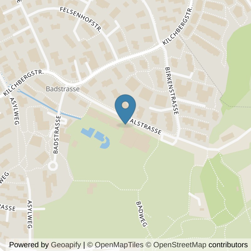 Map: location of Pitsch Fitness Center in Adliswil