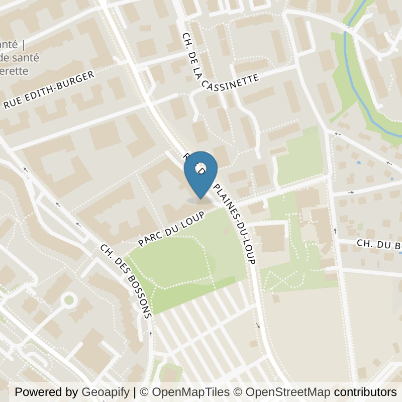 Map: location of PKF Fitness (Mars) in Lausanne