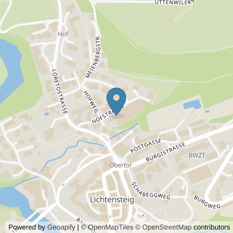 Map: location of Power Gym Lichtensteig in Lichtensteig