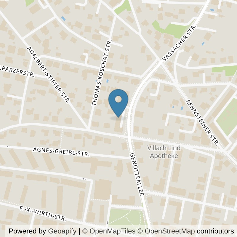 Map: location of Power Plate Center Villach in Villach