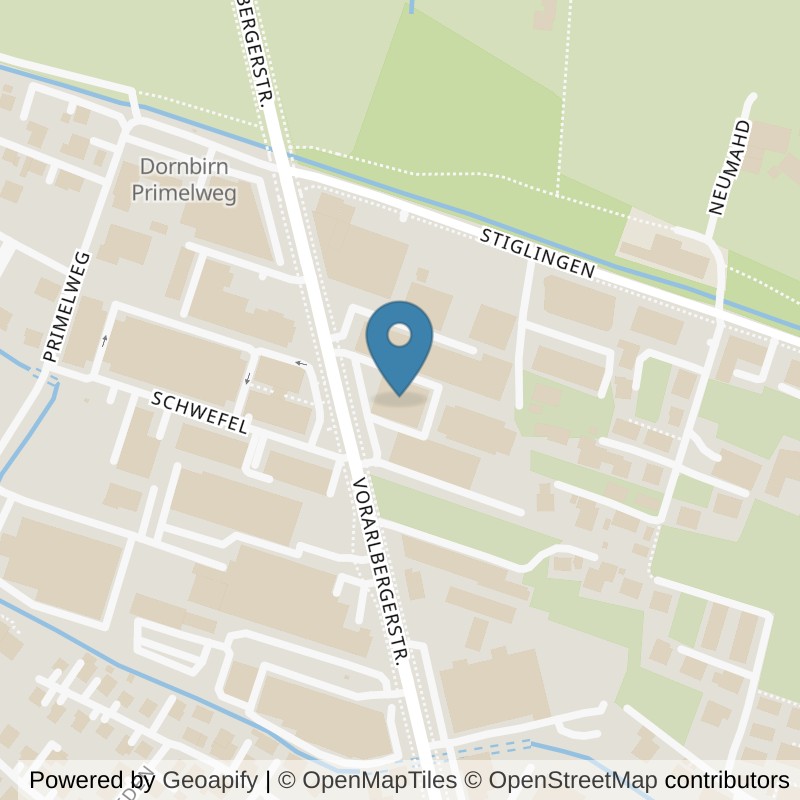 Map: location of PowerFit by Melanie - Dornbirn VLBG in Dornbirn
