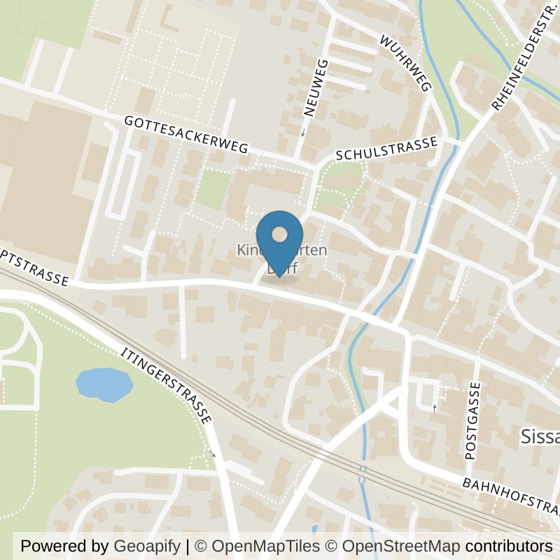 Map: location of Praxis. Studio Emotion in Sissach
