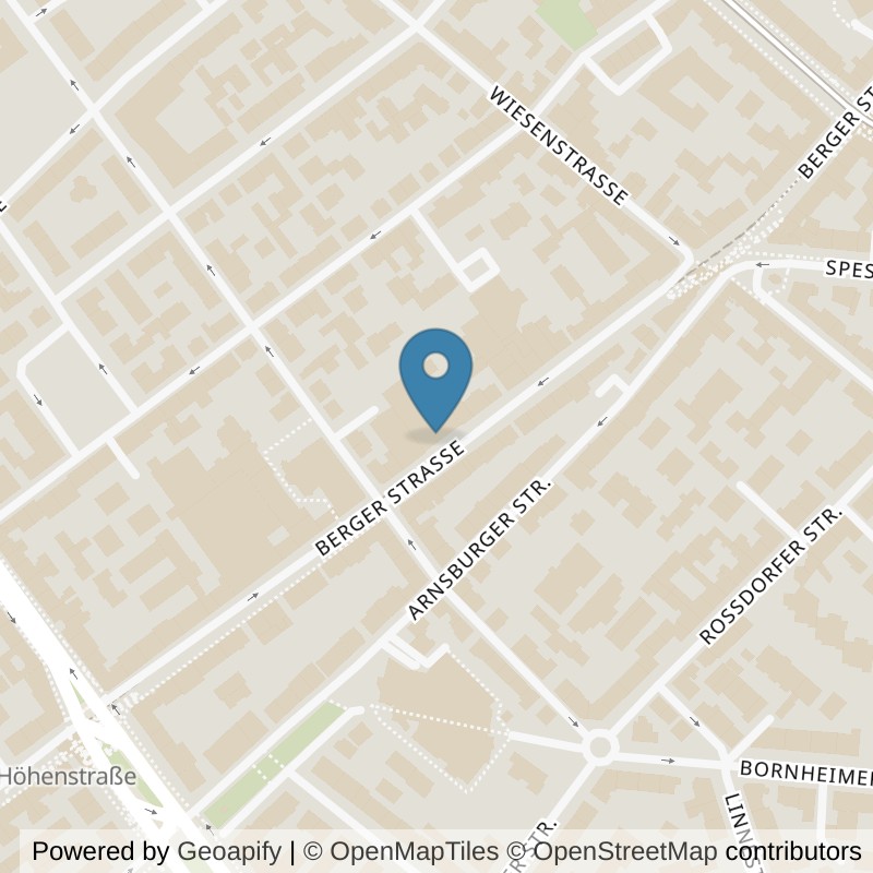 Map: location of PRIME TIME fitness Berger-Strasse in Frankfurt am Main