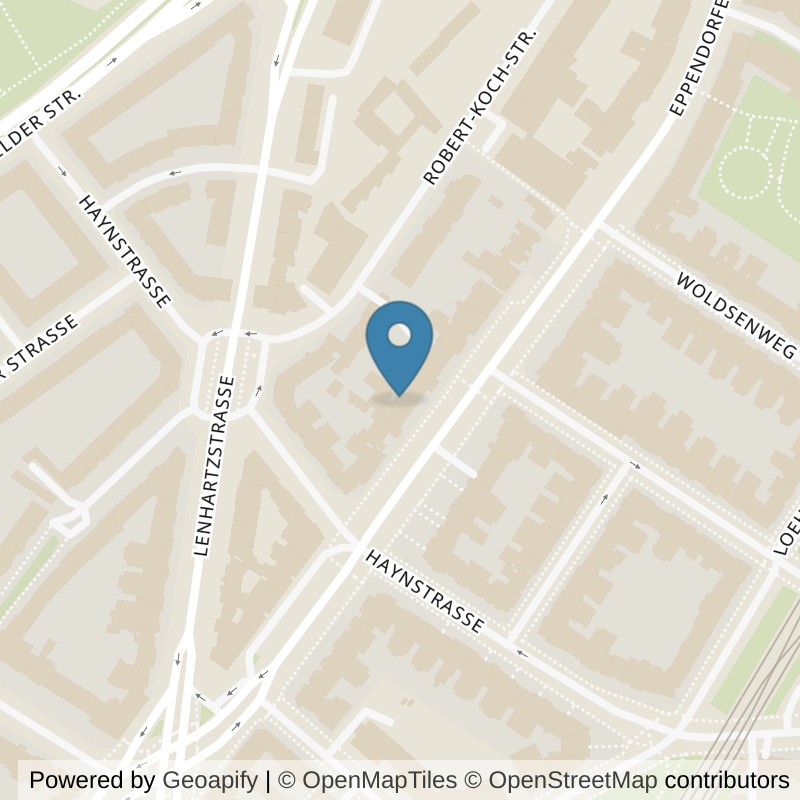 Map: location of PRIME TIME fitness Eppendorf in Hamburg