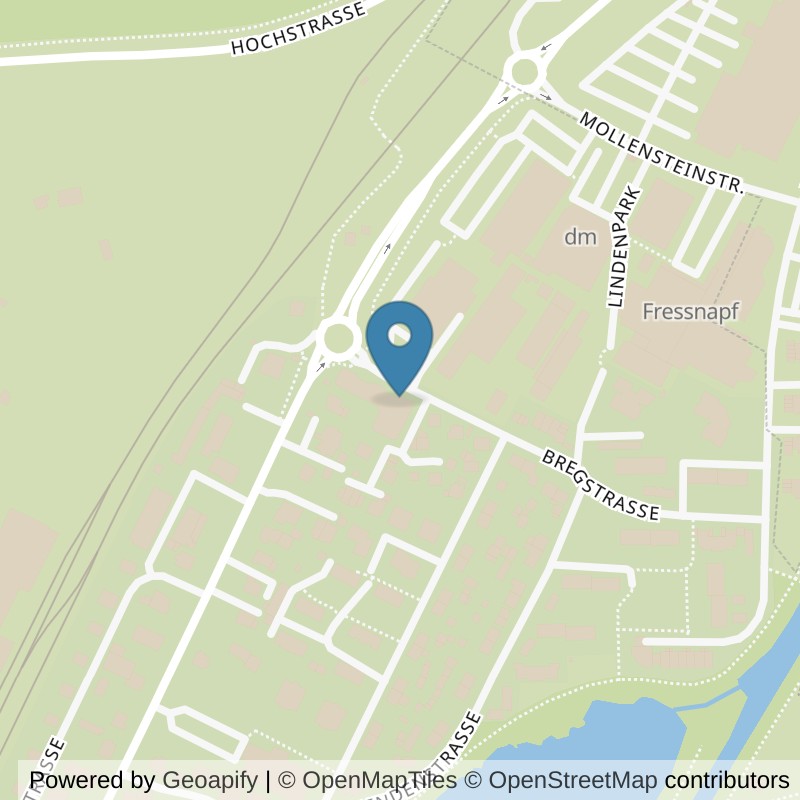 Map: location of PRIME TIME fitness Hüfingen in Hüfingen