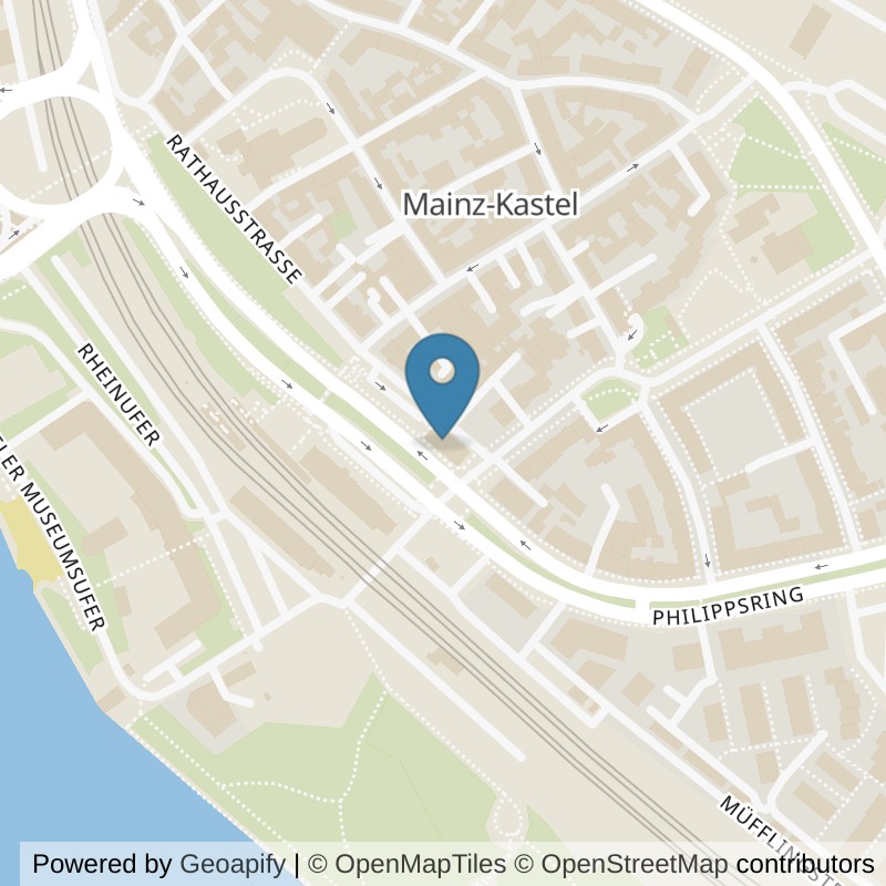 Map: location of PRIME TIME fitness Mainz-Kastel in Mainz