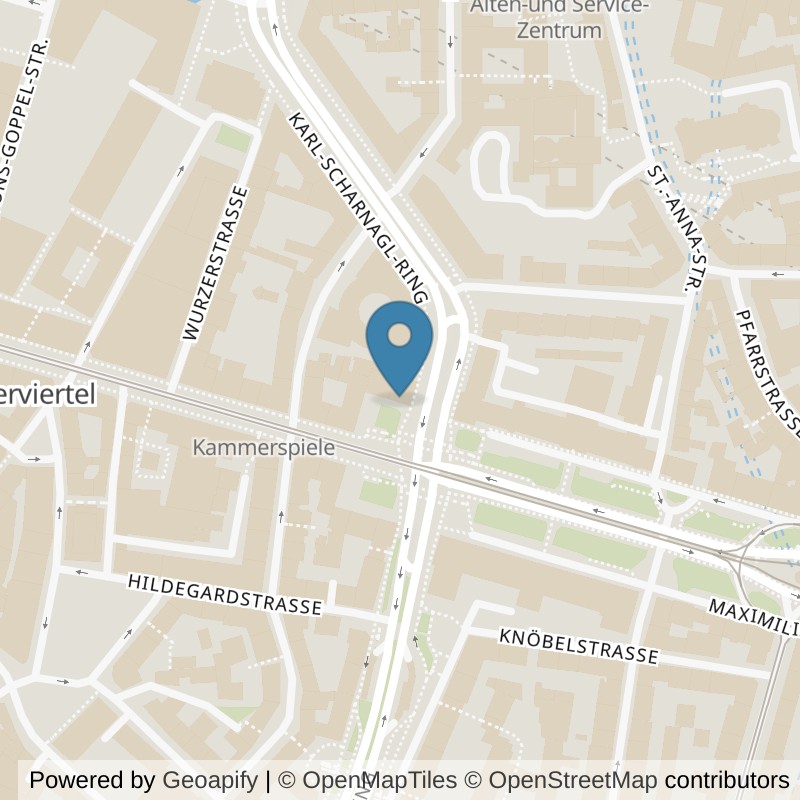 Map: location of PRIME TIME fitness Maximilianstraße in München