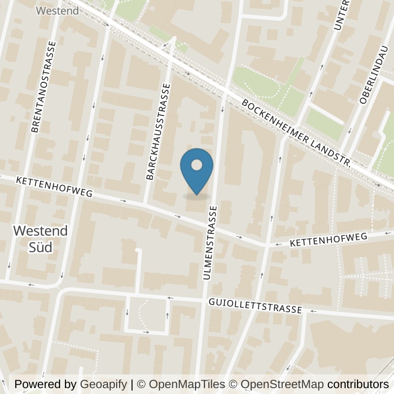 Map: location of PRIME TIME fitness Romeo & Julia in Frankfurt am Main