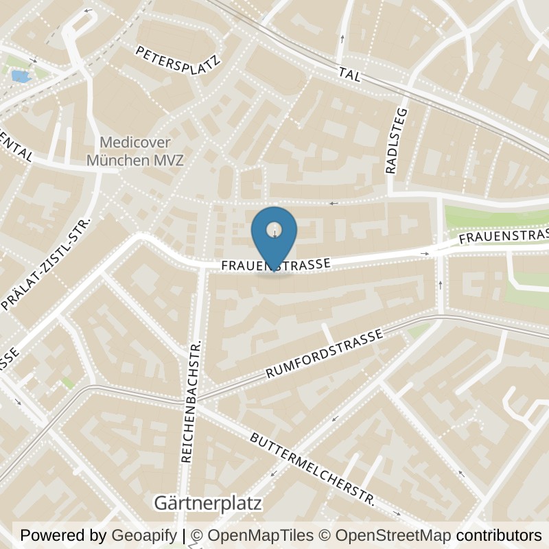 Map: location of PRIME TIME fitness Viktualienmarkt in München
