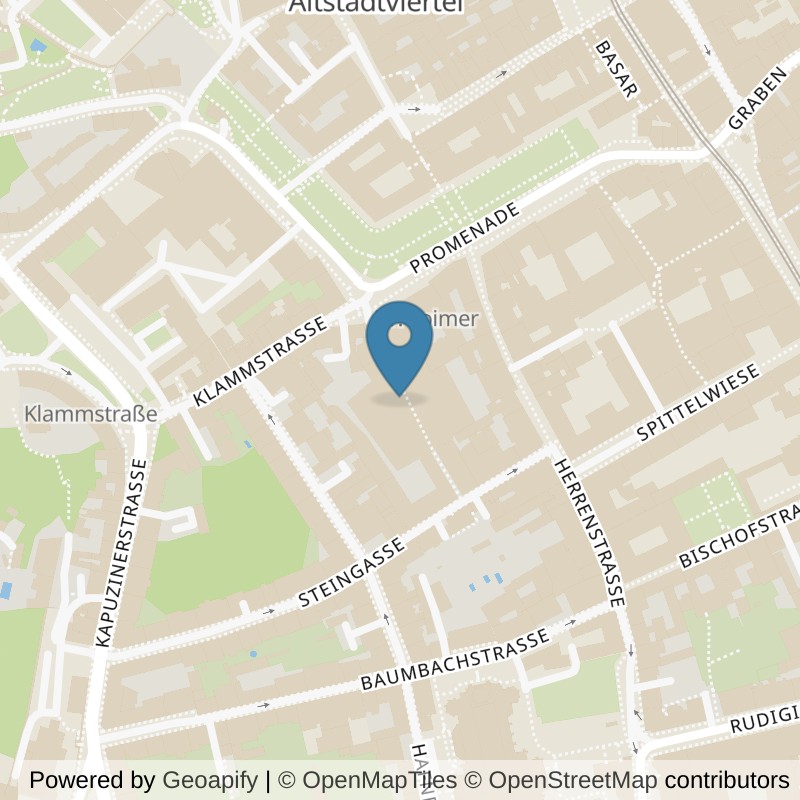 Map: location of Prinz Fitness-Fitnessstudio Linz Promenaden Galerien in Linz