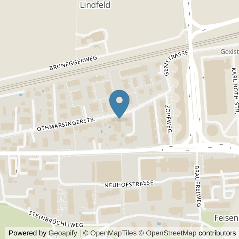 Map: location of Pro-Fitness 24h Fitnesscenter in Lenzburg