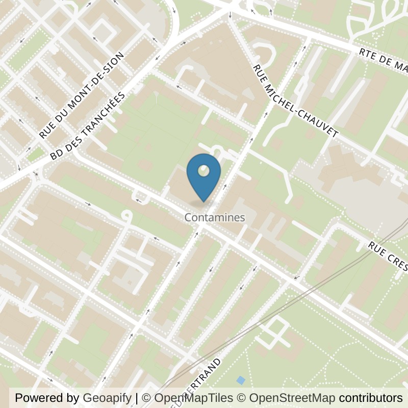 Map: location of PURE Sport Club in Genève