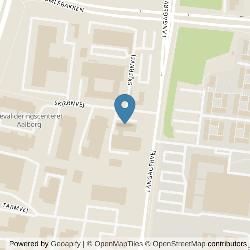 Map: location of PureGym Aalborg Øst Langagervej in Aalborg Øst