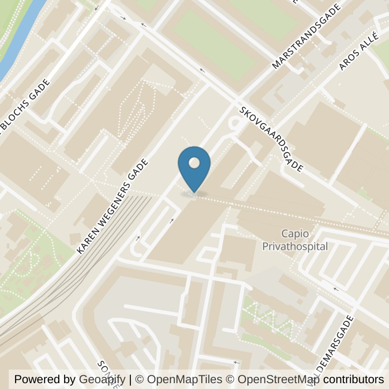 Map: location of PureGym Århus C Scandinavian in Århus C