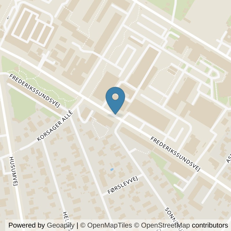 Map: location of PureGym Brønshøj Frederikssundsvej in Brønshøj
