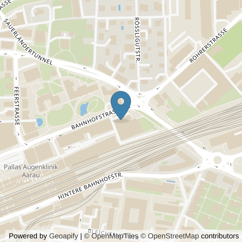 Map: location of PureGym Aarau in Aarau