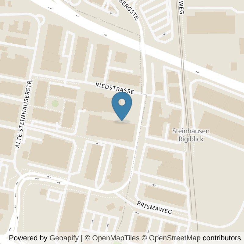 Map: location of PureGym Cham in Cham