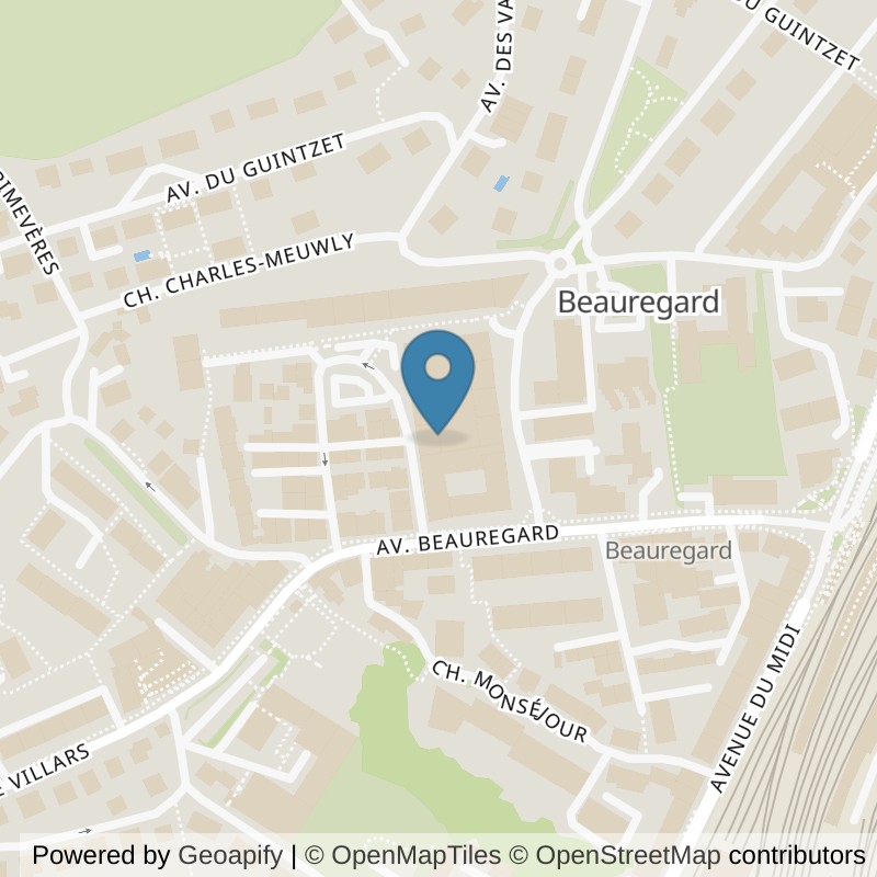 Map: location of PureGym Fribourg in Fribourg