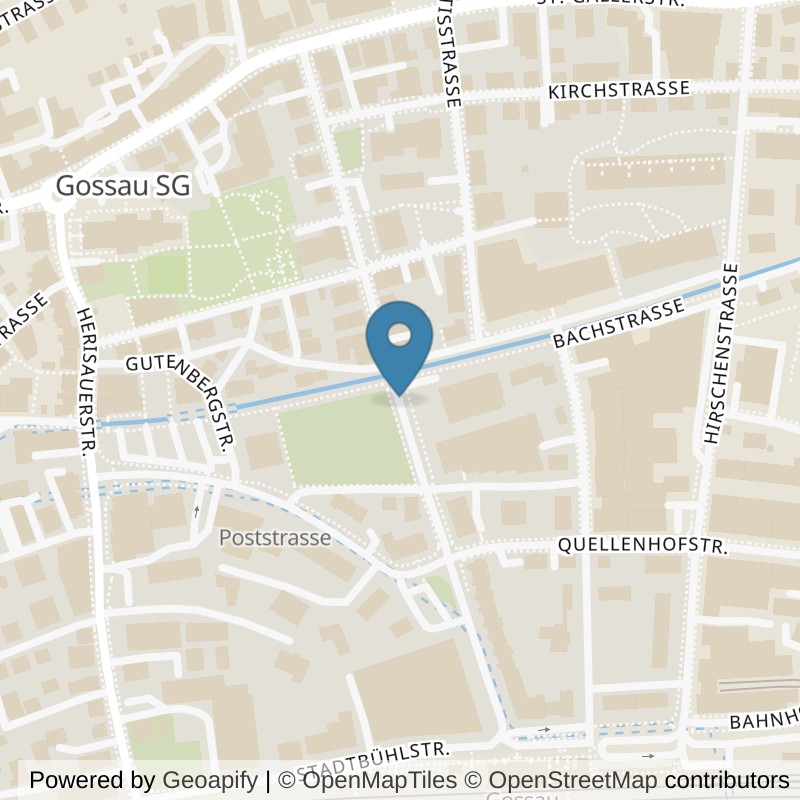 Map: location of PureGym Gossau in Gossau