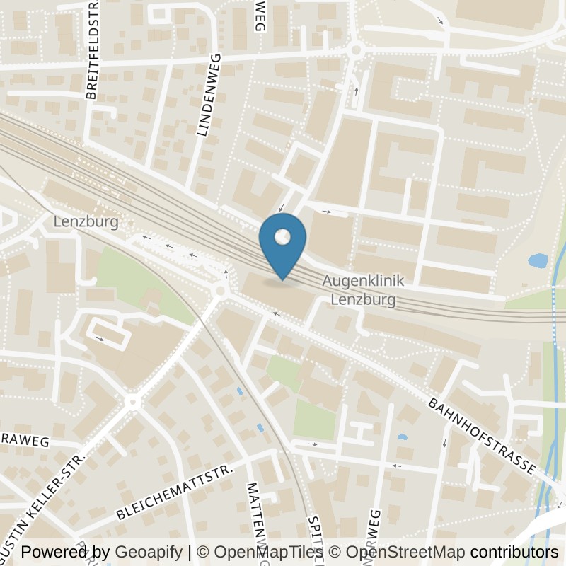 Map: location of PureGym Lenzburg in Lenzburg