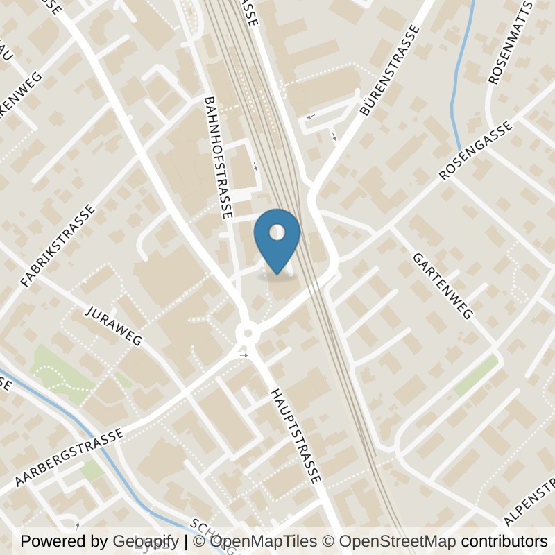 Map: location of PureGym Lyss in Lyss