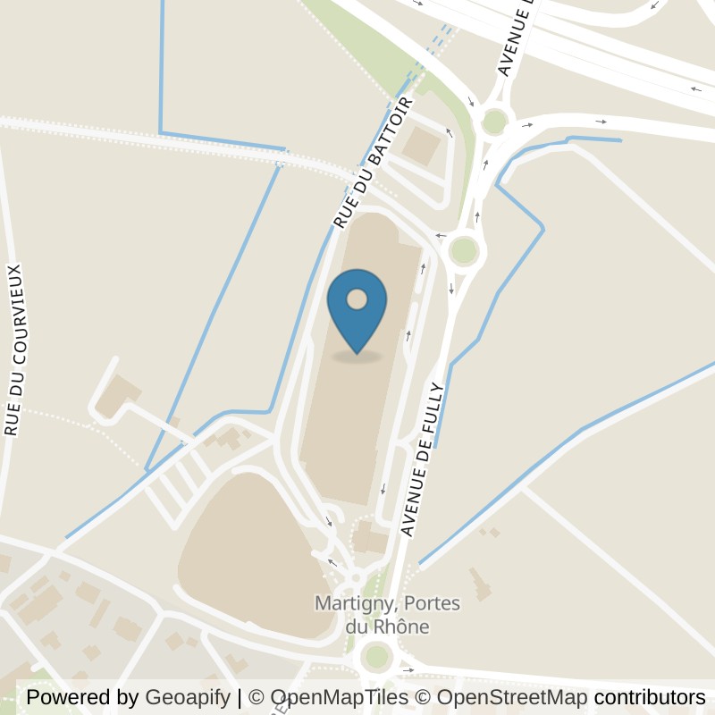 Map: location of PureGym Martigny in Martigny