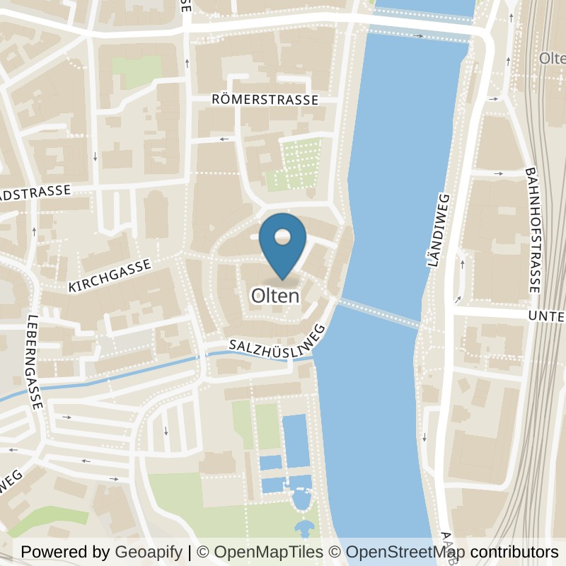 Map: location of PureGym Olten in Olten