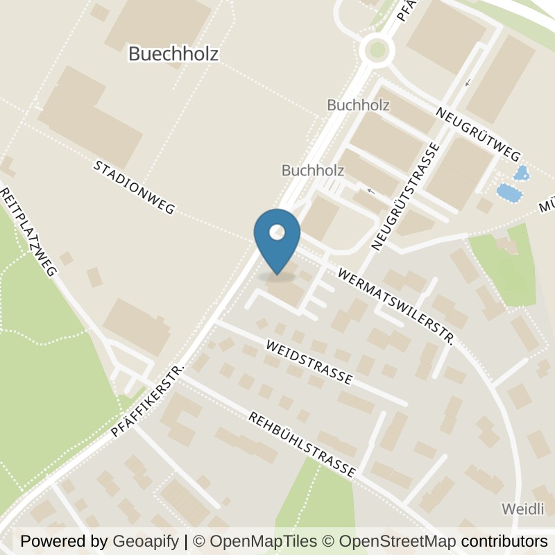 Map: location of PureGym Uster in Uster