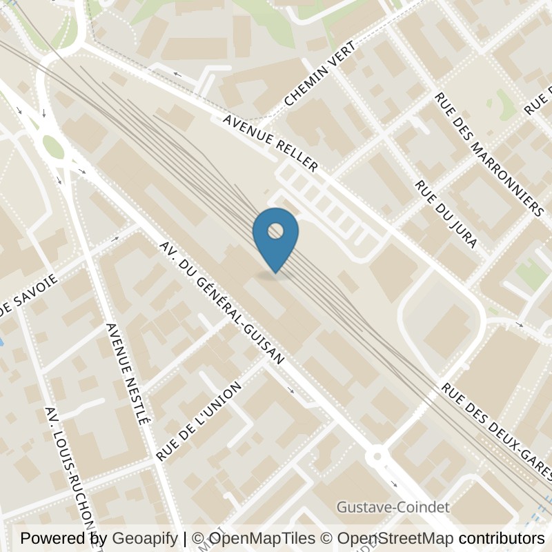 Map: location of PureGym Vevey in Vevey