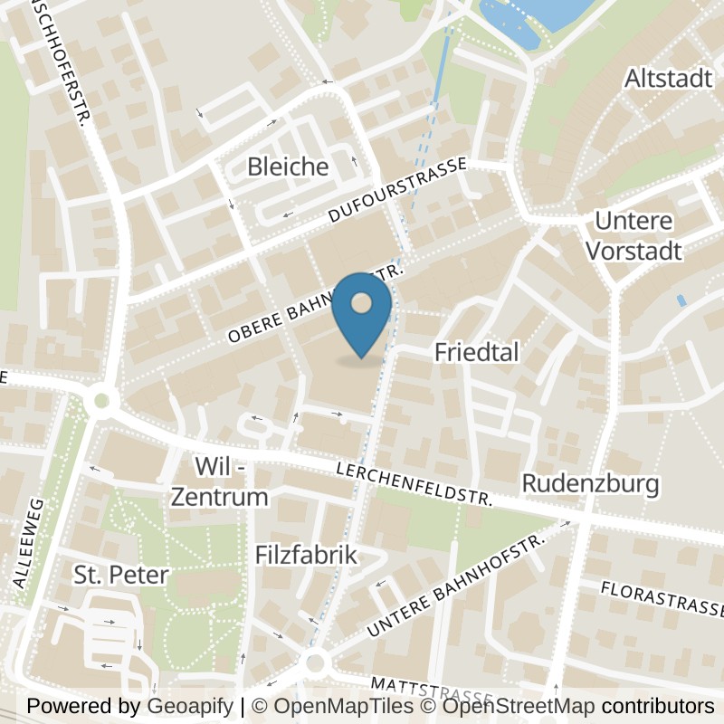 Map: location of PureGym Wil in Wil