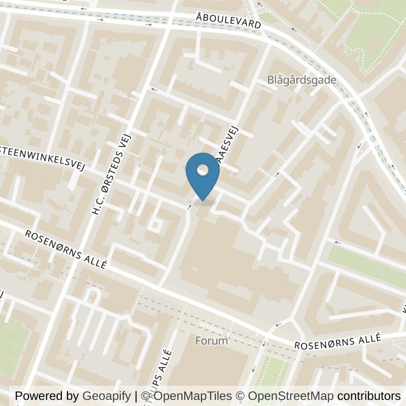 Map: location of PureGym Frederiksberg C Forum in Frederiksberg C