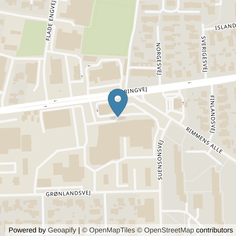 Map: location of PureGym Frederikshavn Hjørringvej in Frederikshavn