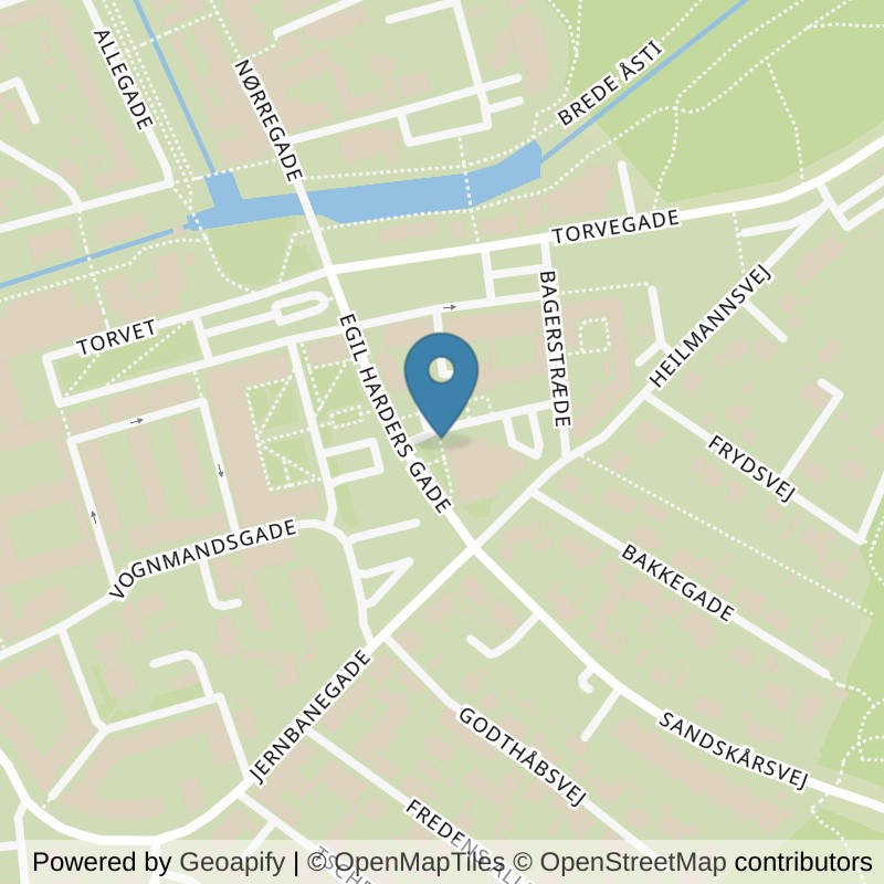 Map: location of PureGym Frederiksværk Bagerstræde in Frederiksværk