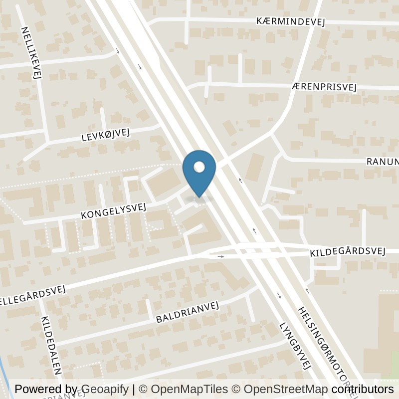 Map: location of PureGym Gentofte Lyngbyvej in Gentofte